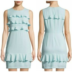 Maggy London NWOT Ruffle-Tiered Mini Sheath Dress